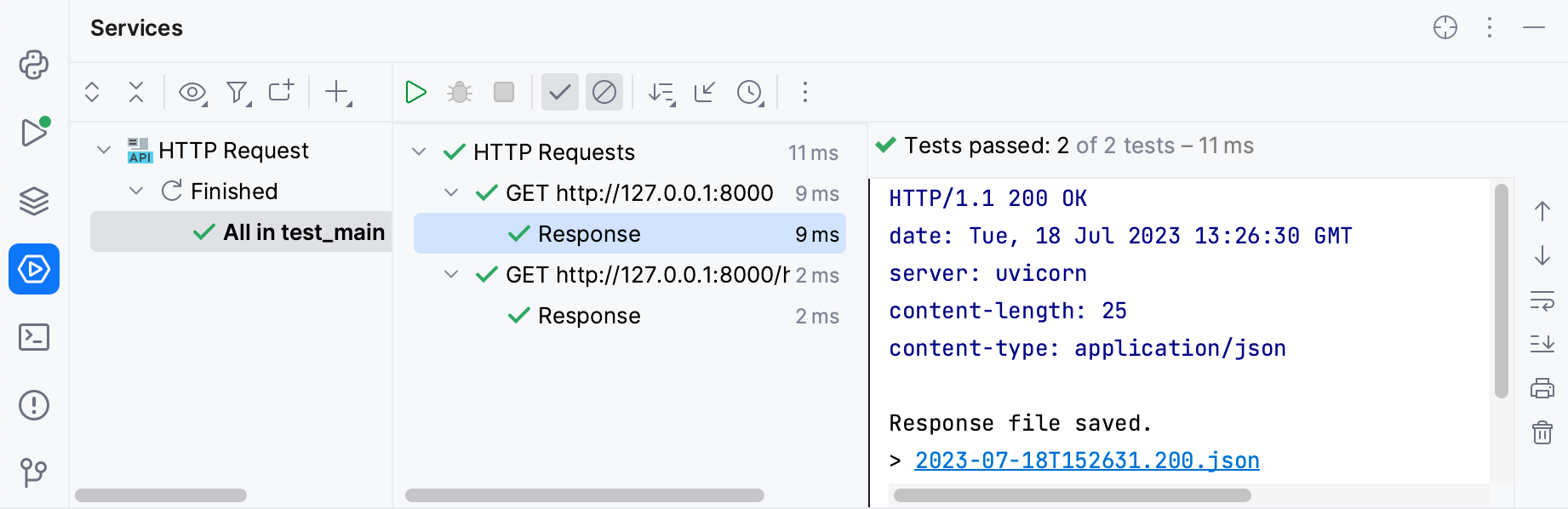 Executing HTTP requests Executing HTTP requests