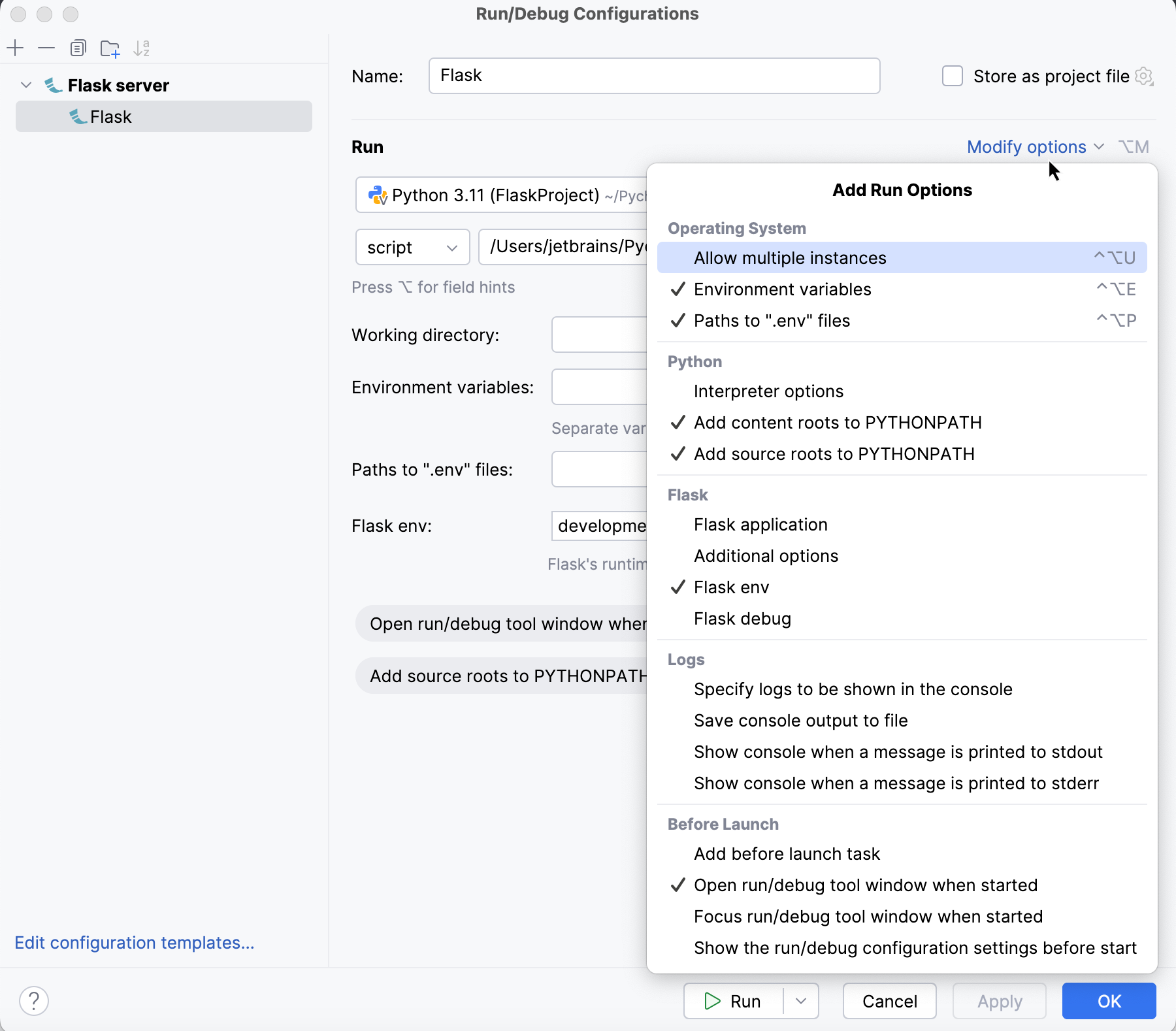 Optional parameters Optional parameters
