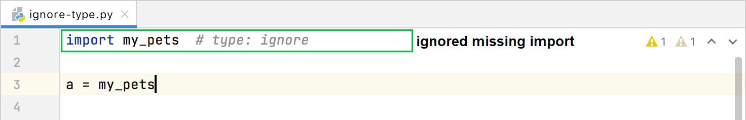Ignore a missing import statement Ignore a missing import statement