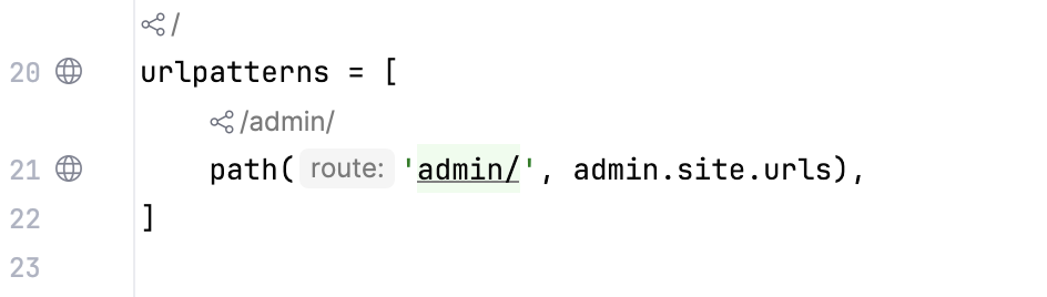 Inlay hints, code vision: Python Web Structure Inlay hints, code vision: Python Web Structure