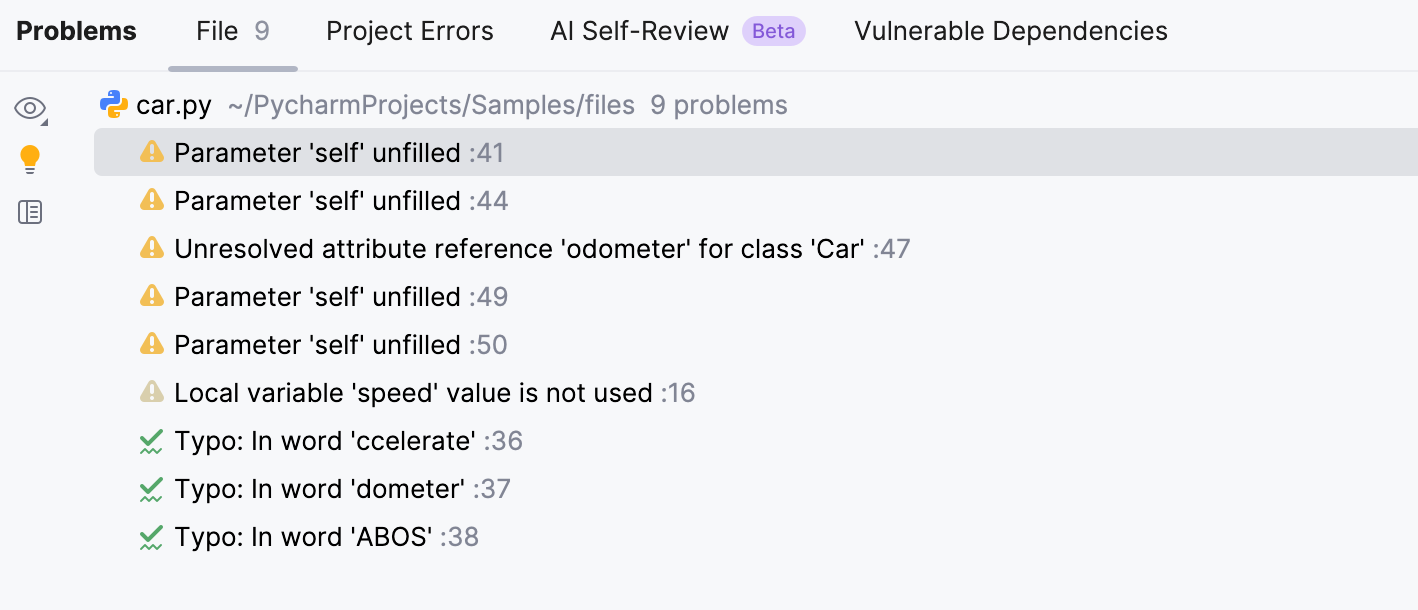 Results of instant analysis Results of instant analysis