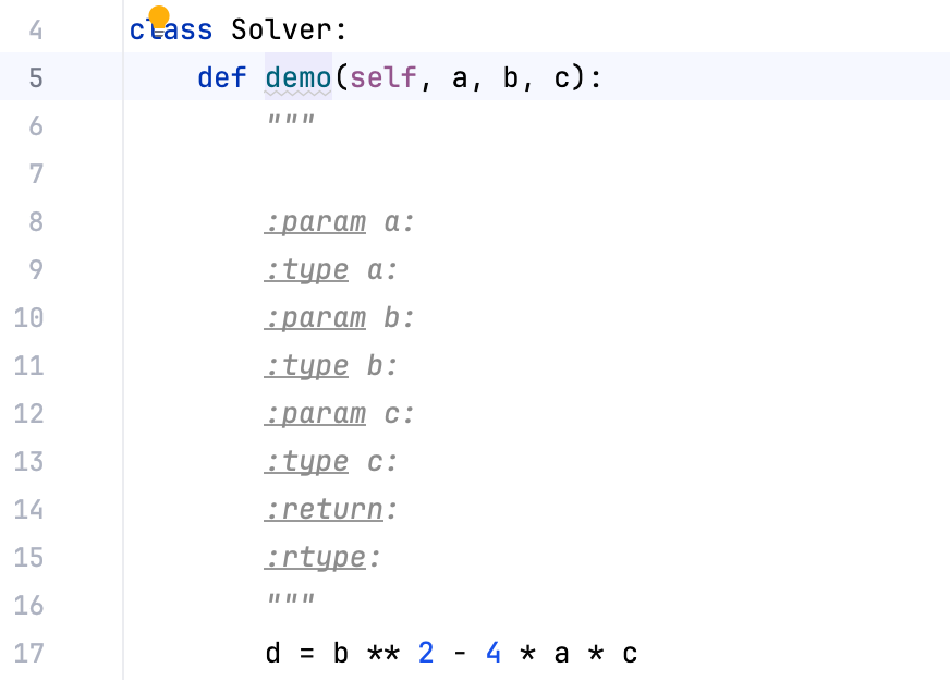 Documentation strings added Documentation strings added
