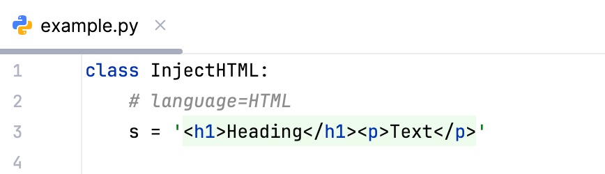 HTML injection comment HTML injection comment