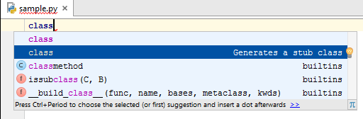 Select the template Select the template