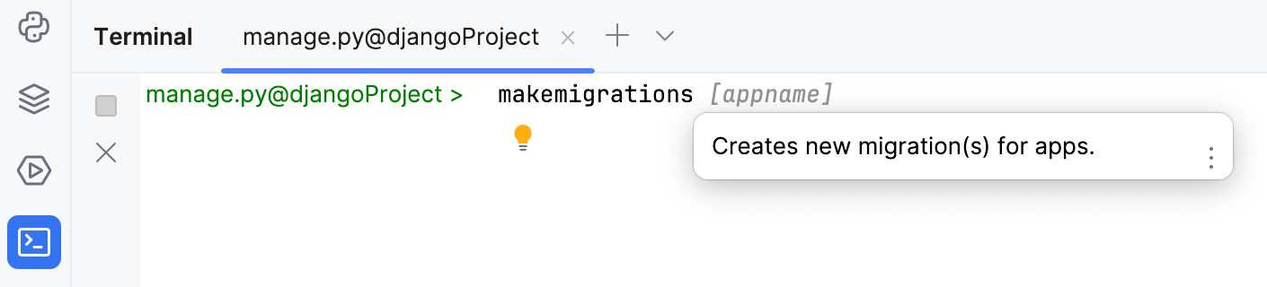 Quick documentation in the manage.py console Quick documentation in the manage.py console