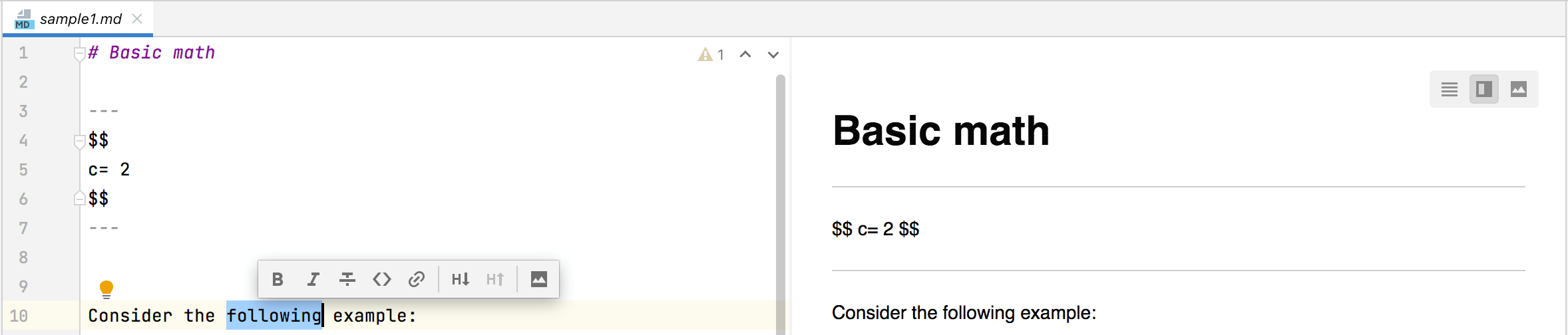 Editing actions Editing actions