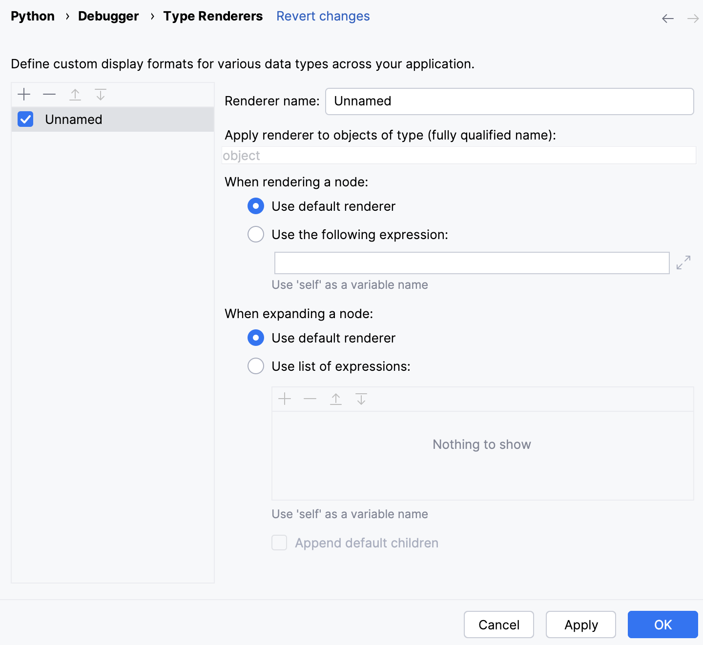 Add a new type renderer Add a new type renderer