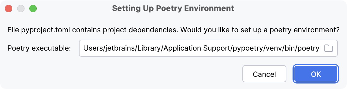 pyproject.toml detected pyproject.toml detected