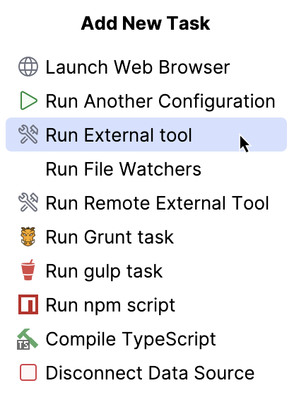 Adding before launch task Adding before launch task