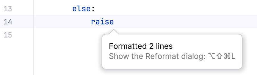 Code reformatting done Code reformatting done