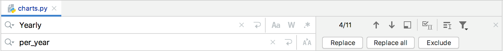 Regex search and replace fields Regex search and replace fields