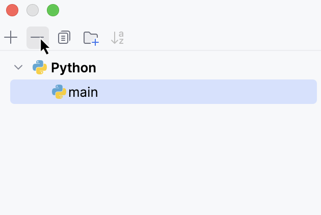 Click to remove the configuration Click to remove the configuration