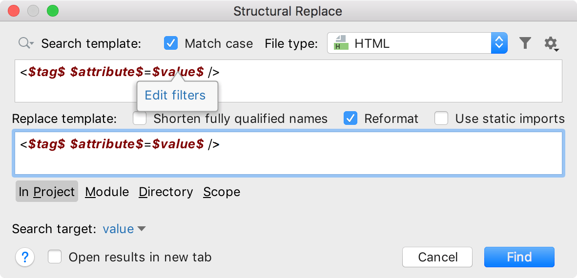 结构化替换 结构化替换