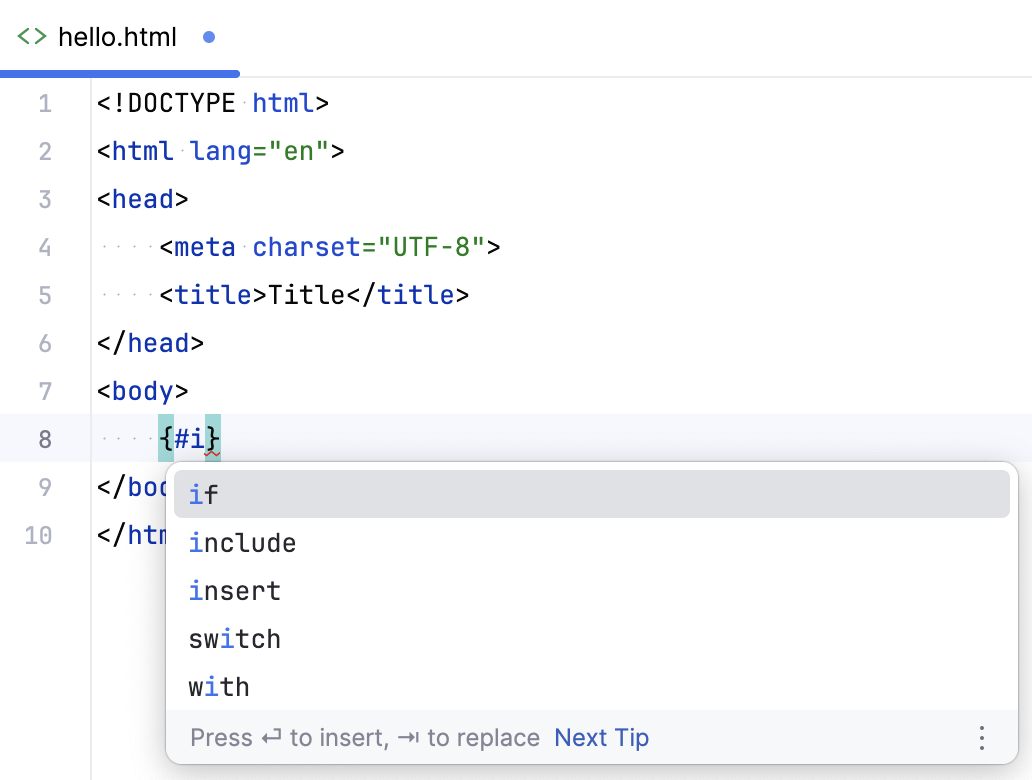Qute syntax completion Qute syntax completion