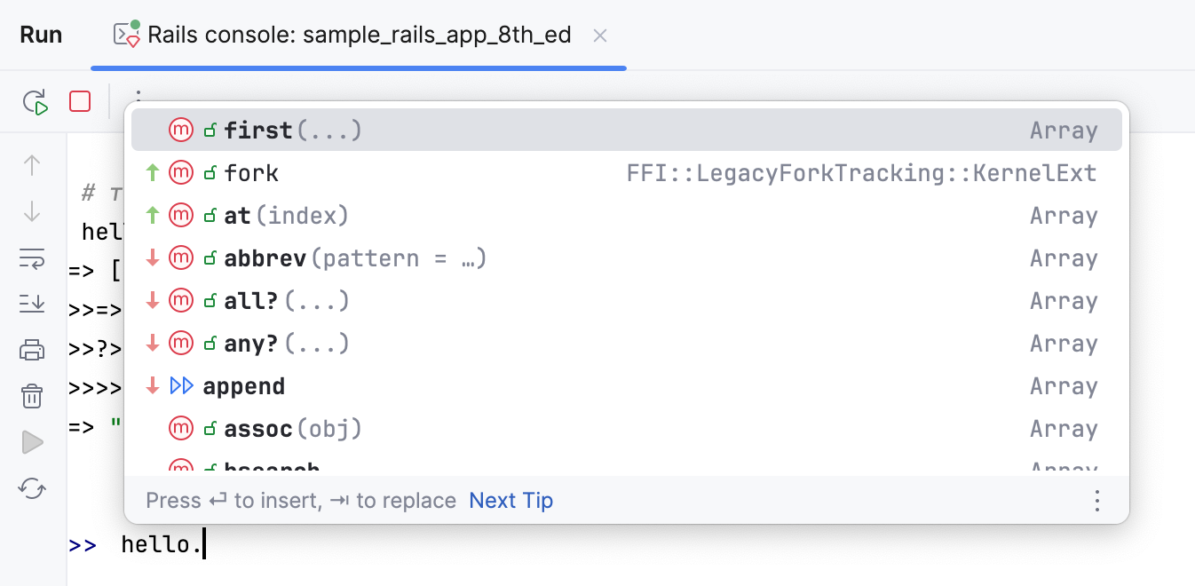 Rails console completion Rails console completion