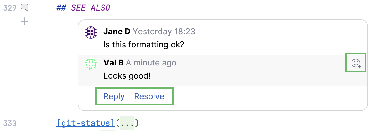 GitLab review comment GitLab review comment