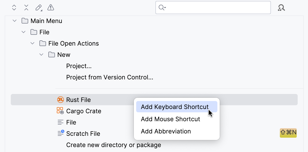 Adding a keyboard shortcut Adding a keyboard shortcut