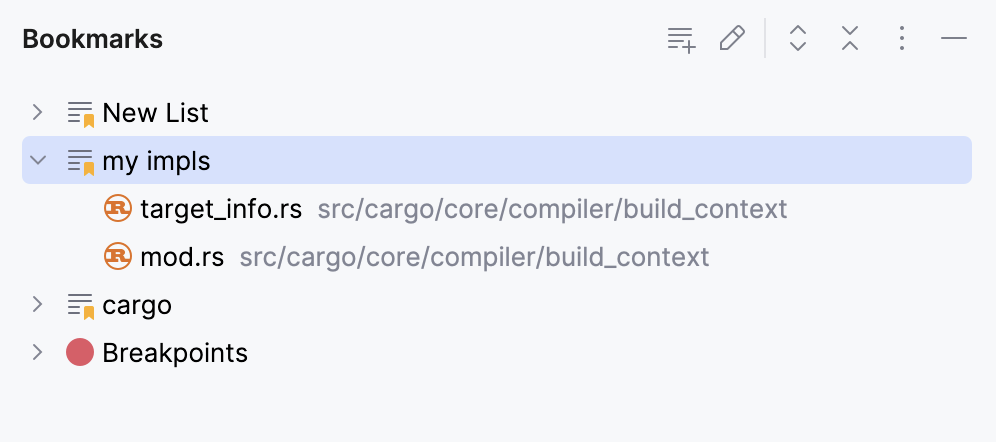 书签编辑选项卡