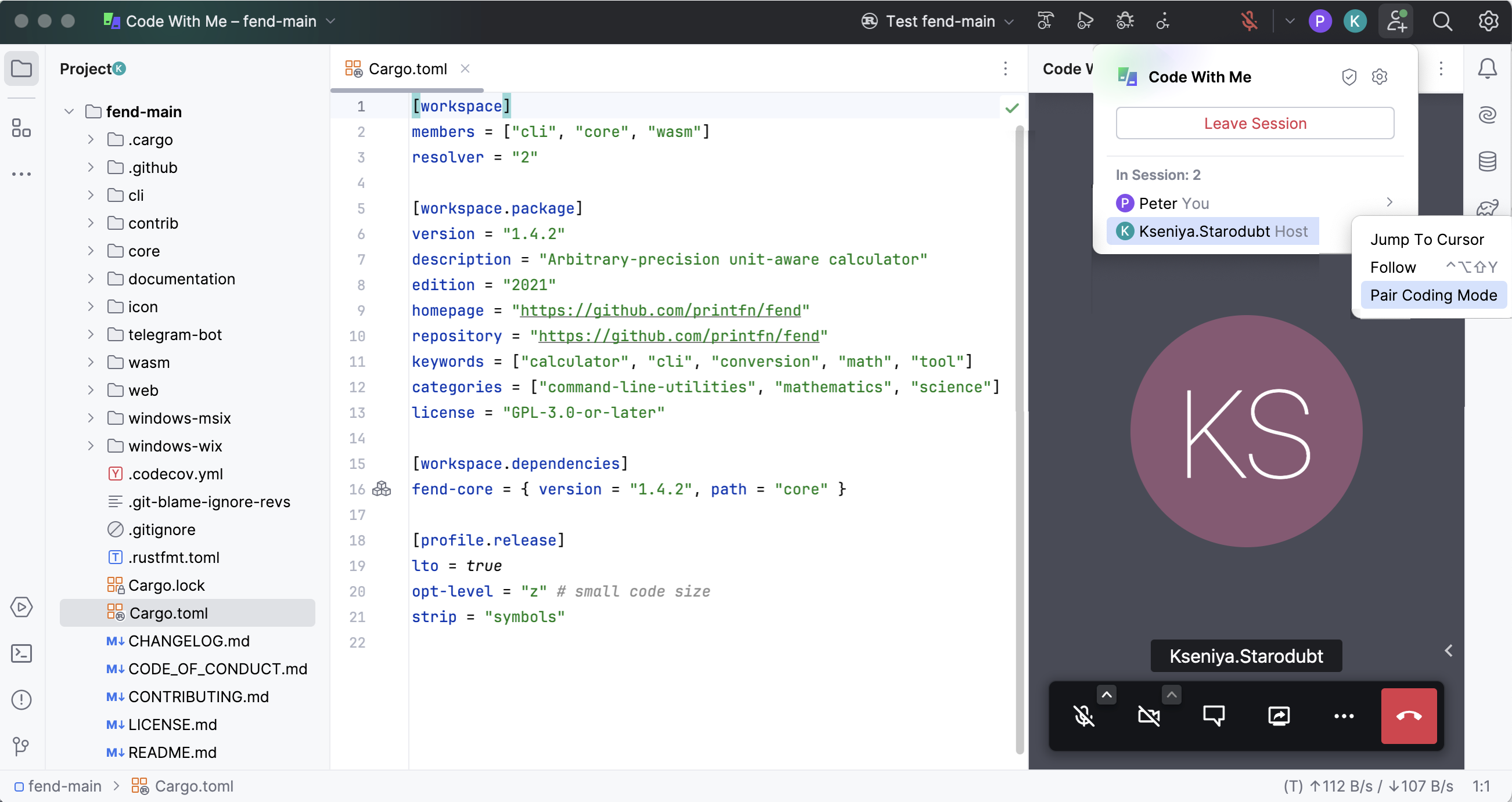 Code with Me Guest UI Code with Me Guest UI