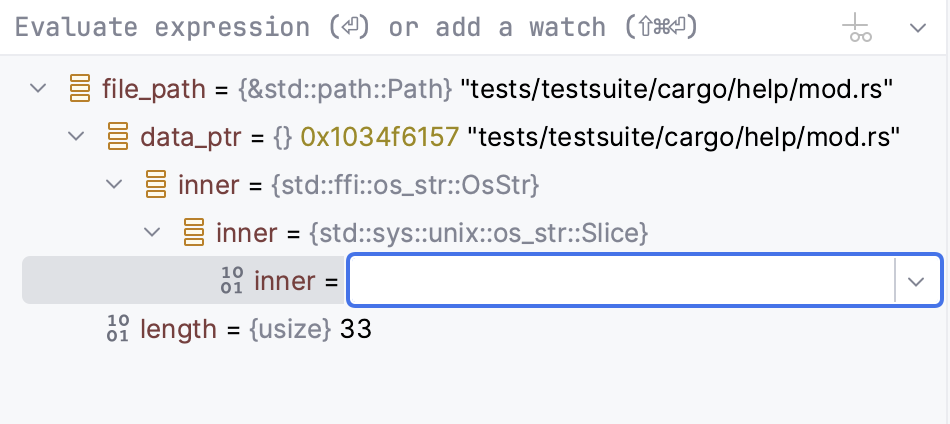 Enter new value for the variable in the field right next to its name Enter new value for the variable in the field right next to its name