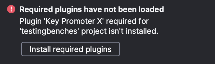 Required plugin is not installed Required plugin is not installed