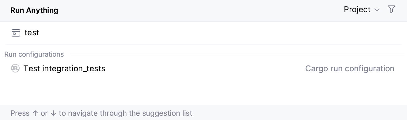 Start run/debug configurations from the Run Anything popup Start run/debug configurations from the Run Anything popup
