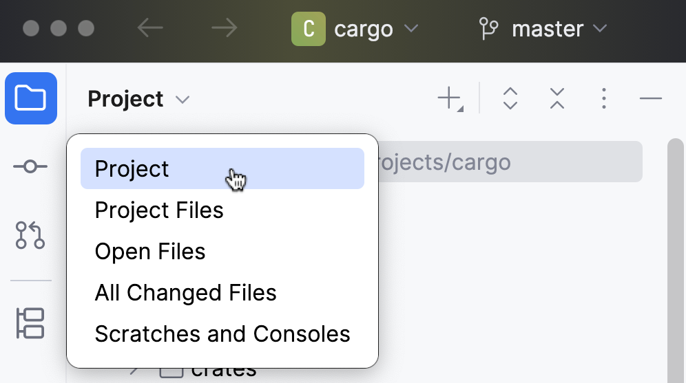 Switching between views Switching between views