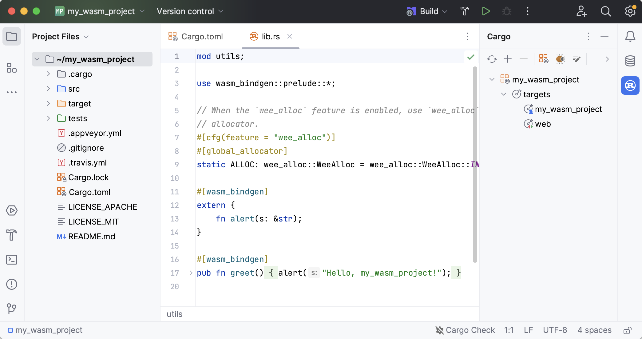 New WASM project New WASM project