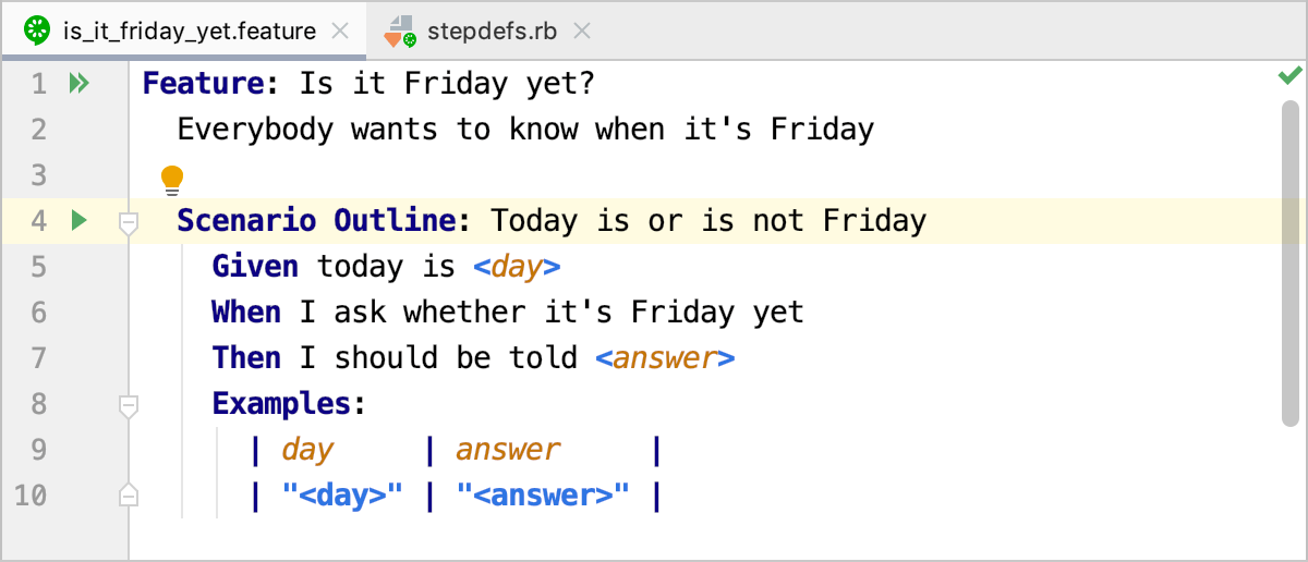 Convert scenario to outline Convert scenario to outline