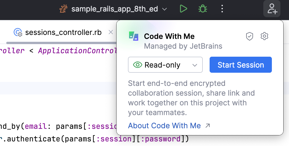 Enable Code With Me Access