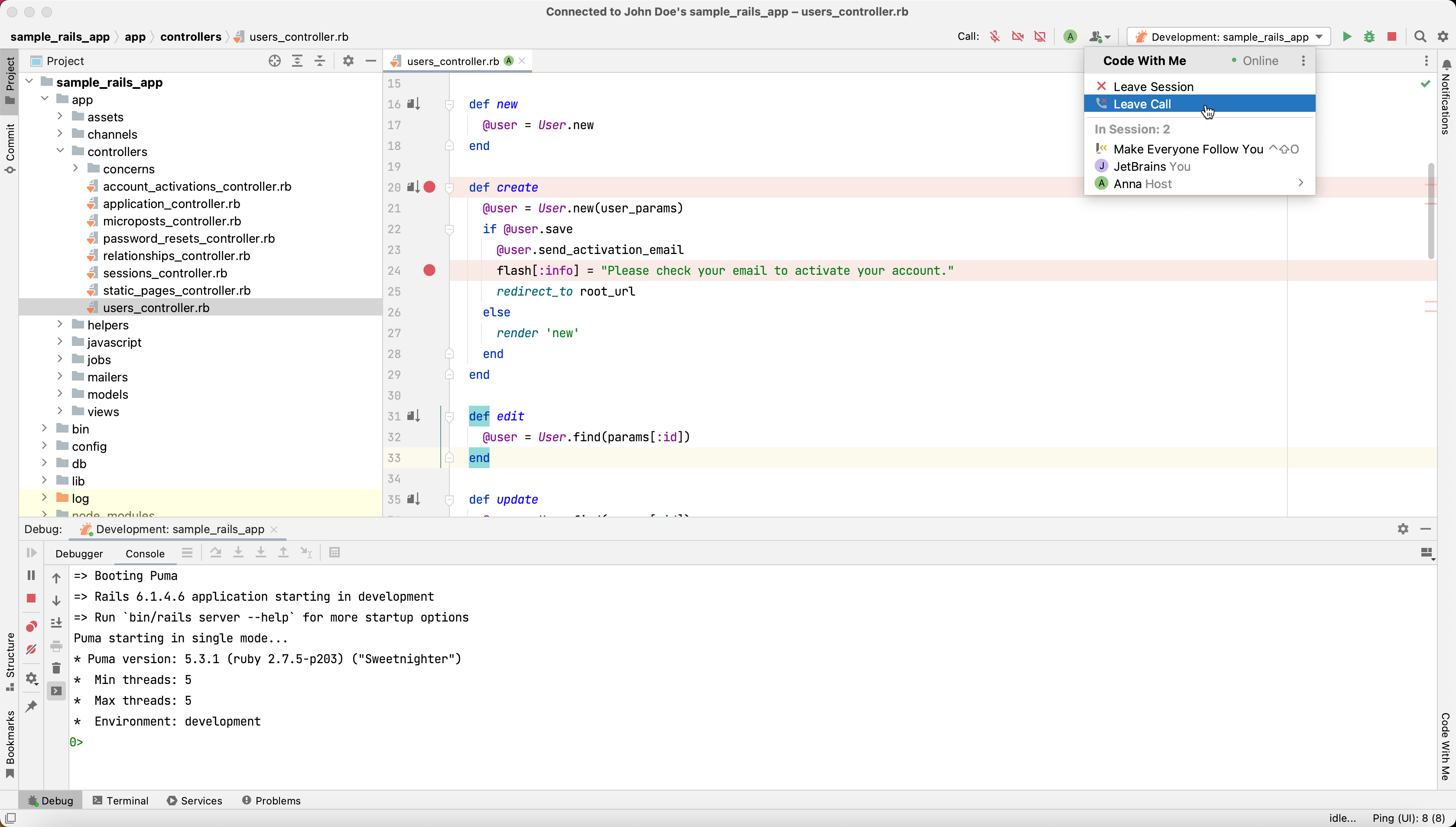 Code with Me Guest UI Code with Me Guest UI