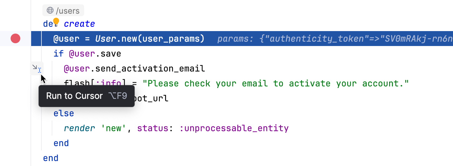 Run to Cursor with a single click Run to Cursor with a single click