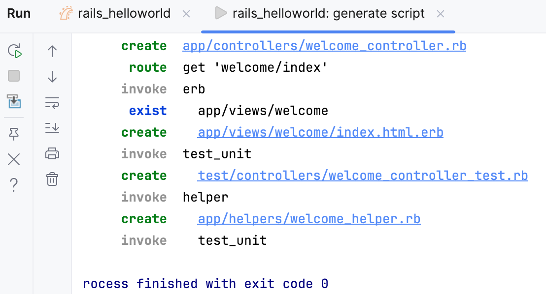 generate script output generate script output