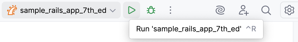 Run selected configuration Run selected configuration