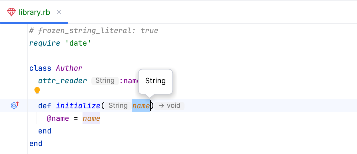 Viewing type info Viewing type info