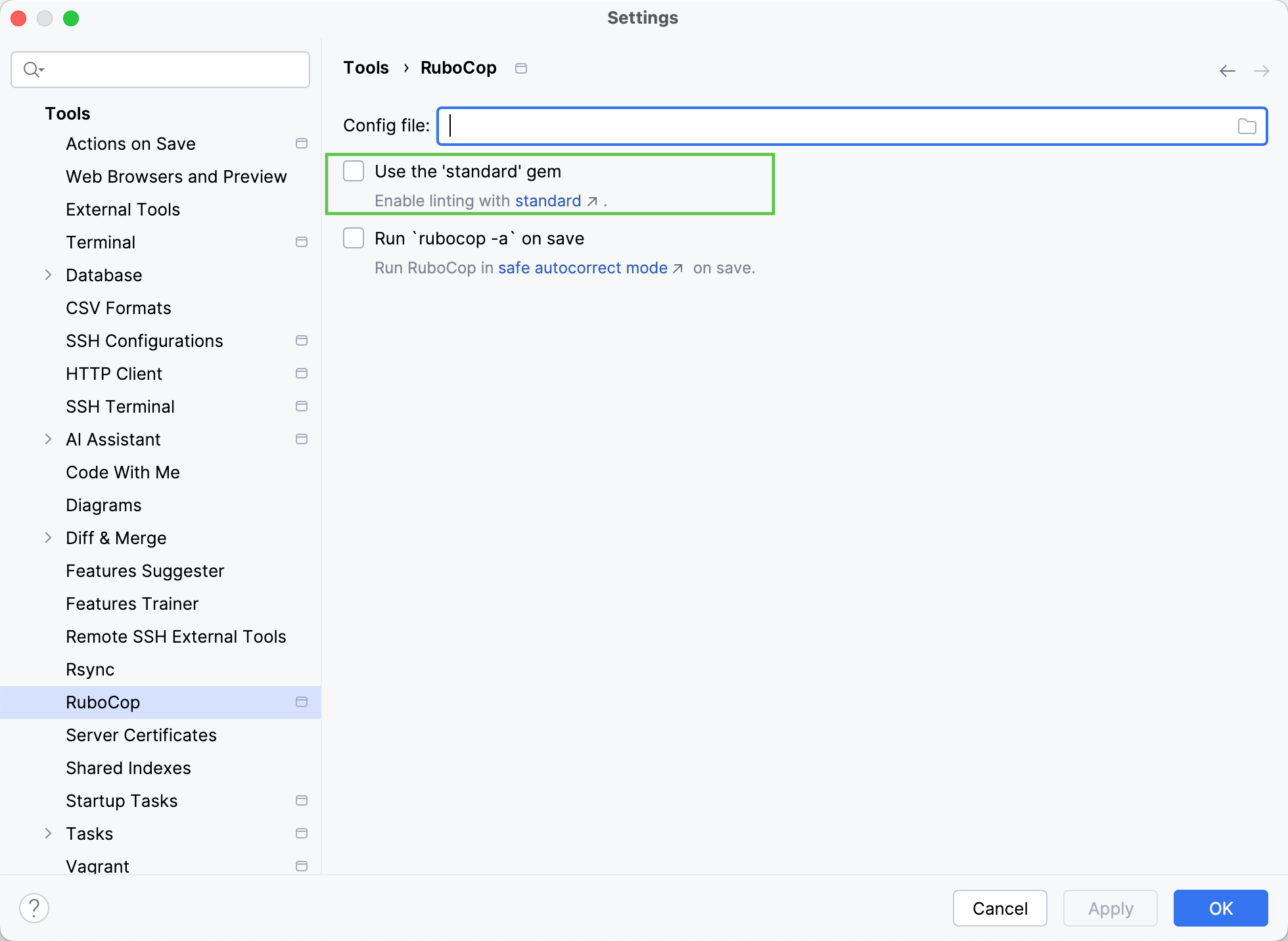 Enable Standard Enable Standard