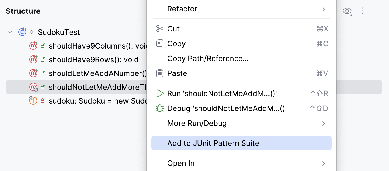 Run code from the tool window Run code from the tool window