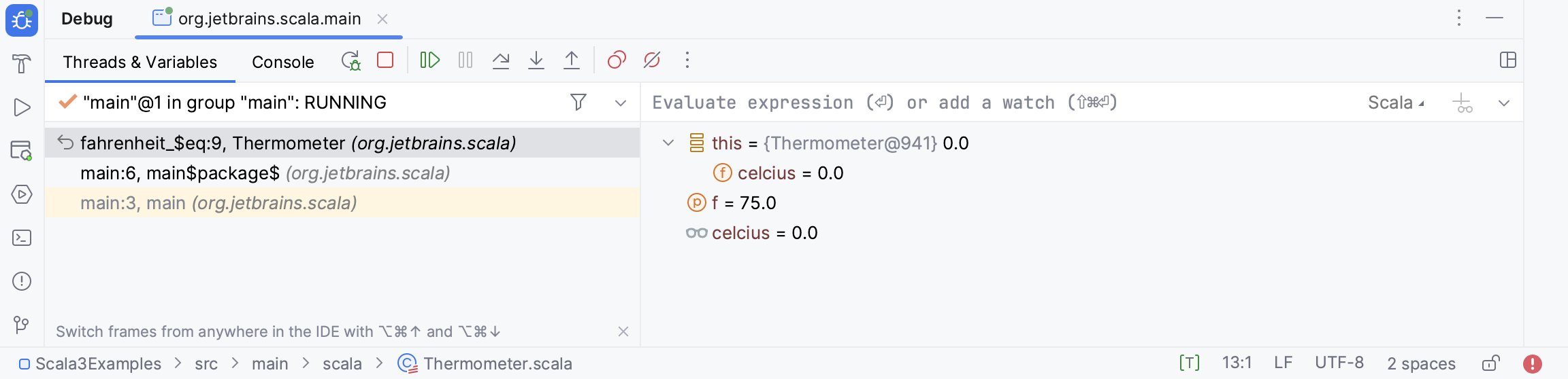 Debug tool window Debug tool window