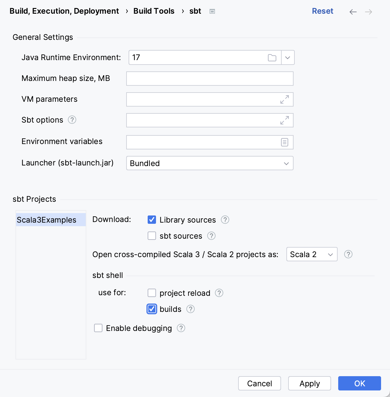 sbt settings sbt settings