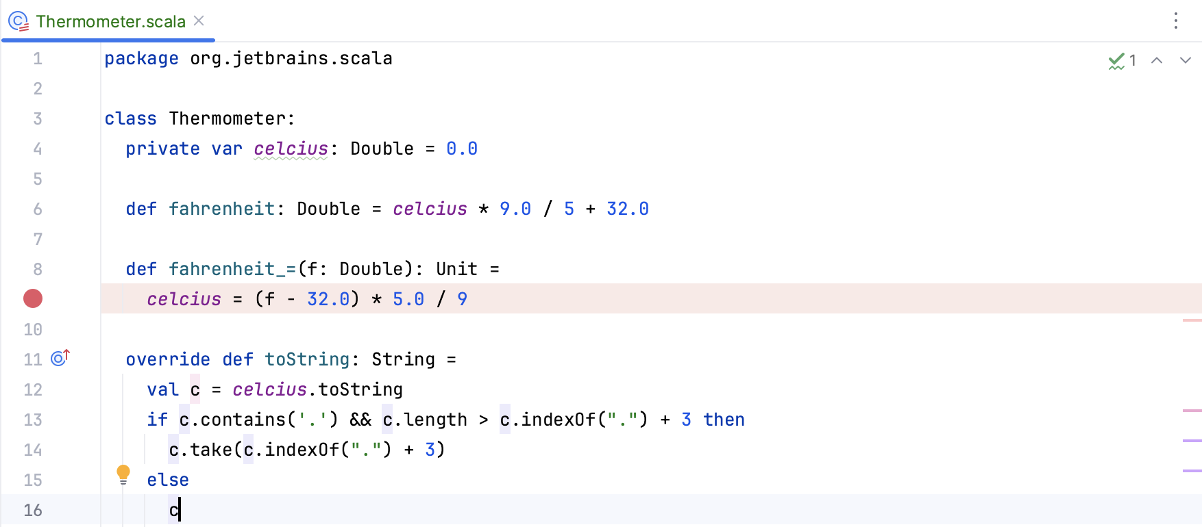 Set a breakpoint Set a breakpoint