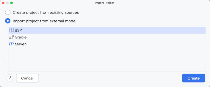 Importing a new ScalaCLI project Importing a new ScalaCLI project