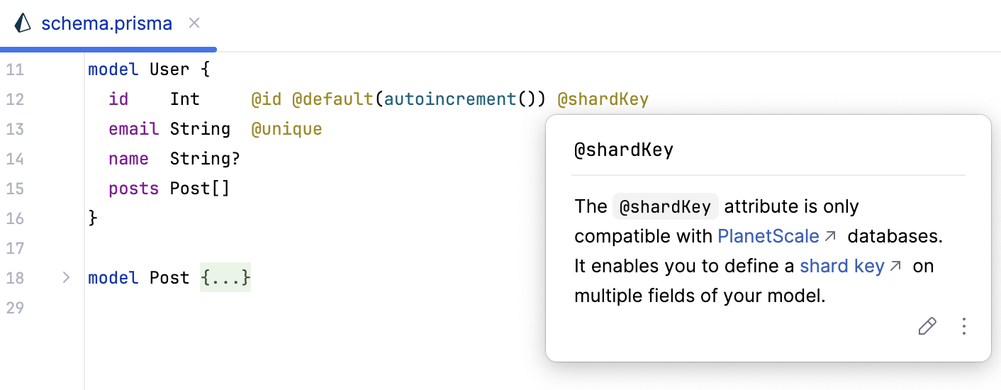 Quick documentation for @shardKey Quick documentation for @shardKey