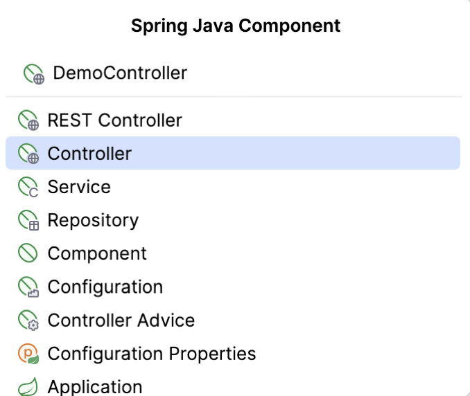 Spring file templates Spring file templates