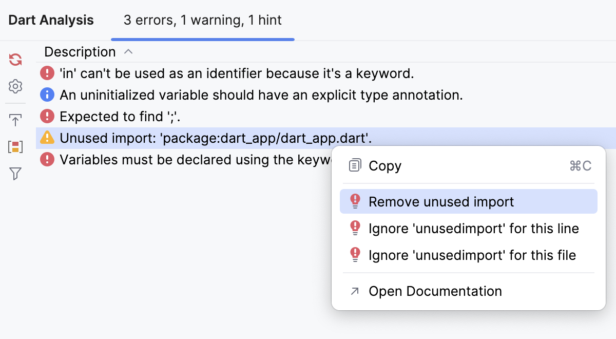 Select a hotfix or suppress an inspection Select a hotfix or suppress an inspection