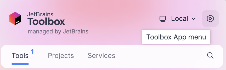 Toolbox App menu icon