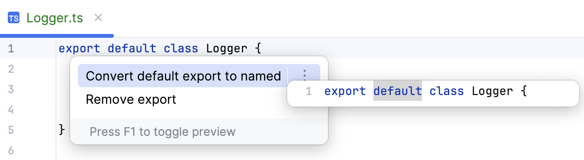 从 export 语句中调用 export default 转换 从 export 语句中调用 export default 转换