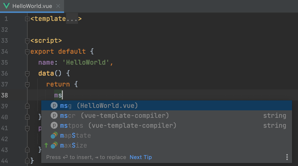 Vue.js | PyCharm Documentation