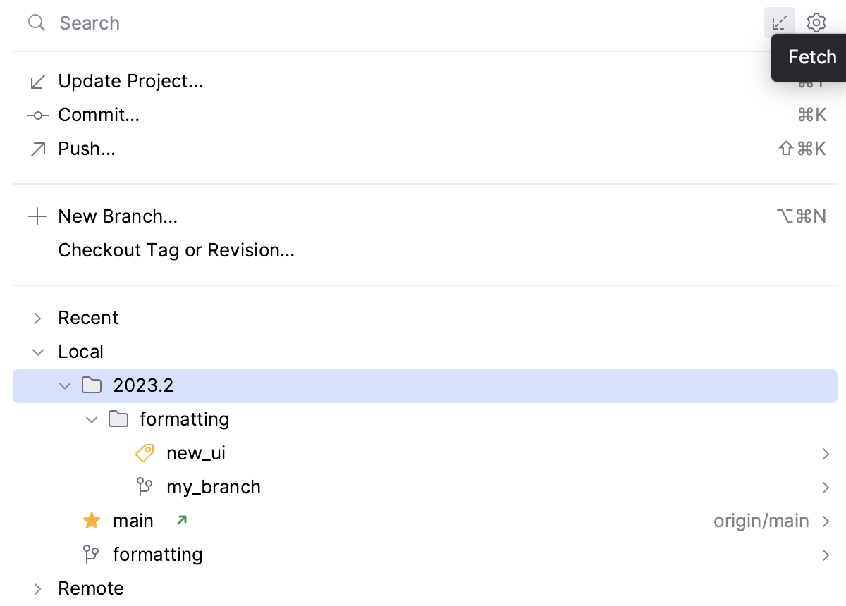 the Fetch icon the Fetch icon