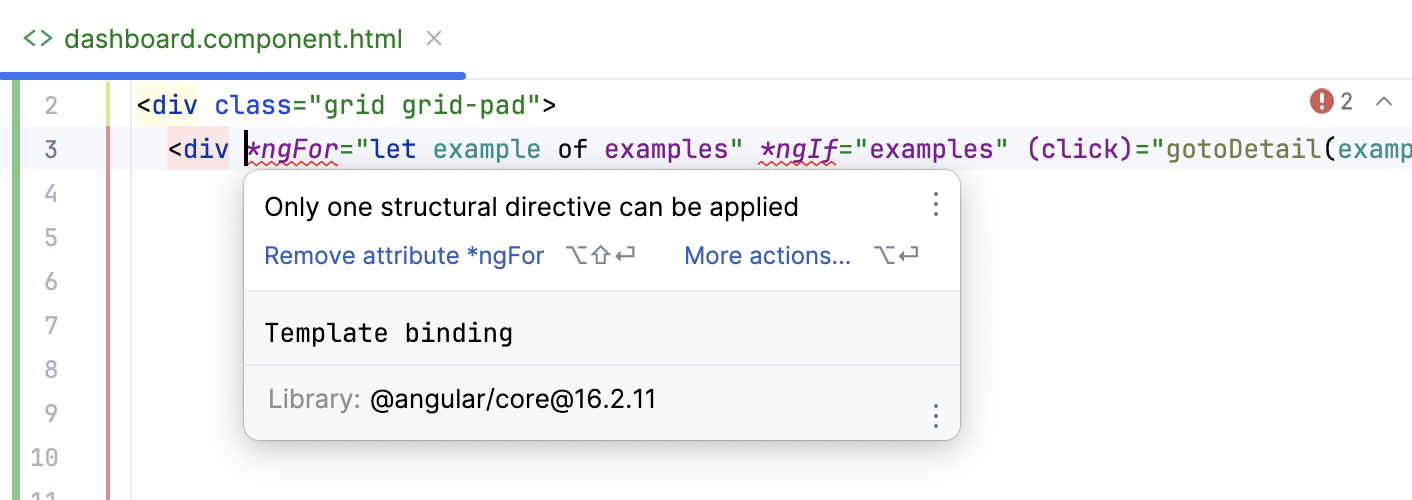 角度检查:结构指令使用不当 角度检查:结构指令使用不当