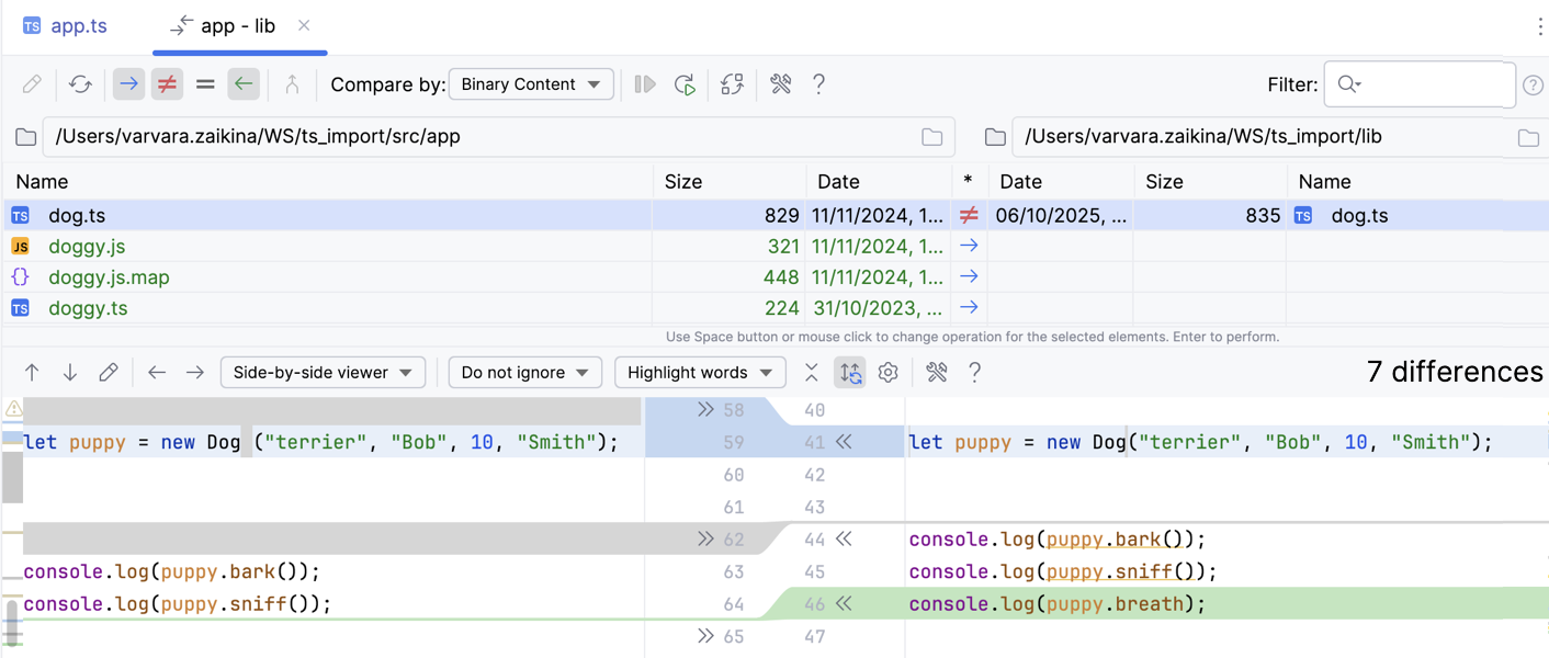 comparing folders comparing folders